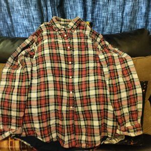 RALPH LAUREN CUSTOM FIT PLAID POLO SHIRT. [E.U.C]